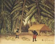 Henri Rousseau The Banana Harvest painting